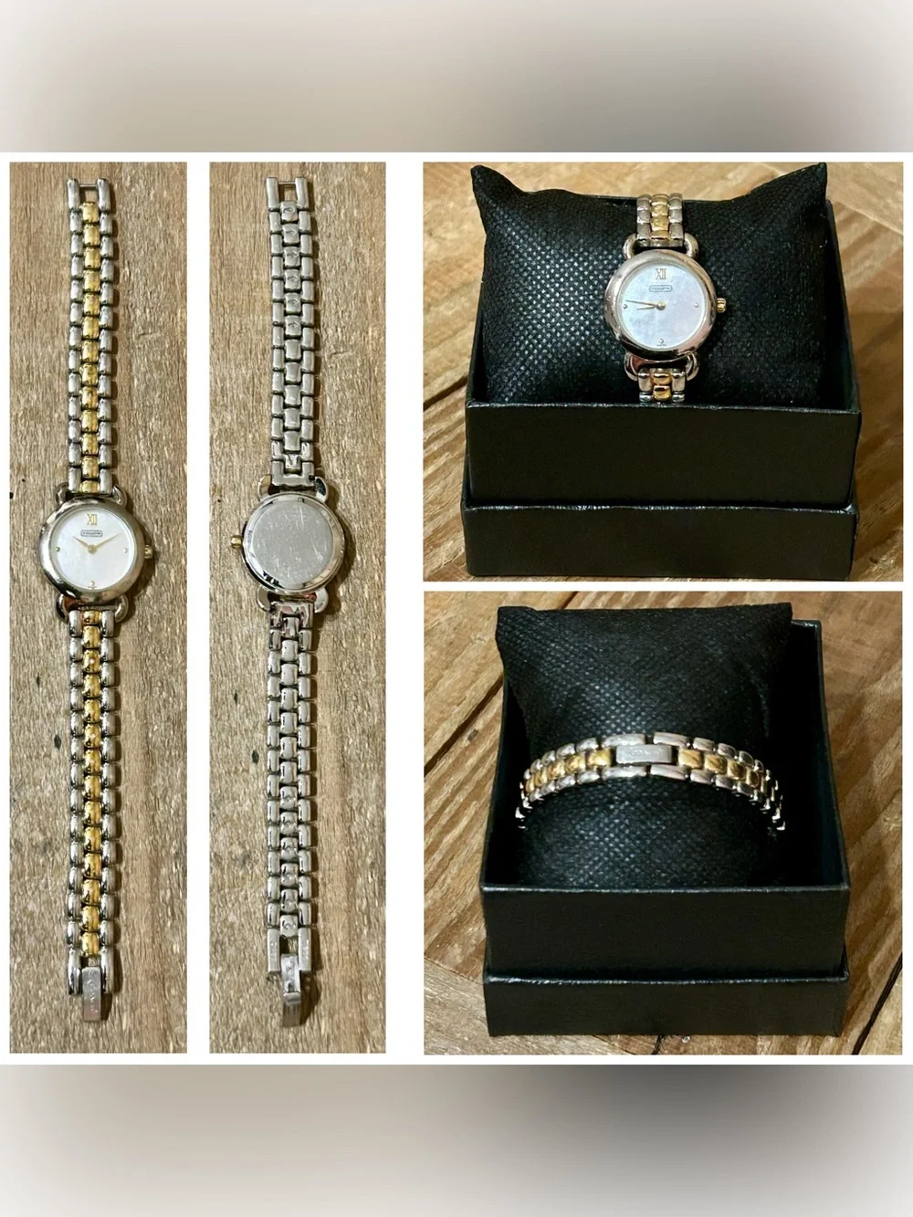 Coach. 5 Piece Set: Swagger Carryall & Free Watch, Wristlet, Scarf & Dust Bag. - Picture 13 of 16